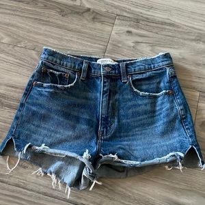 abercrombie mom high waisted shorts